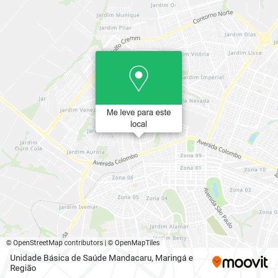 Unidade Básica de Saúde Mandacaru mapa