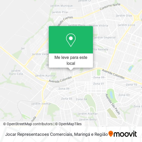 Jocar Representacoes Comerciais mapa