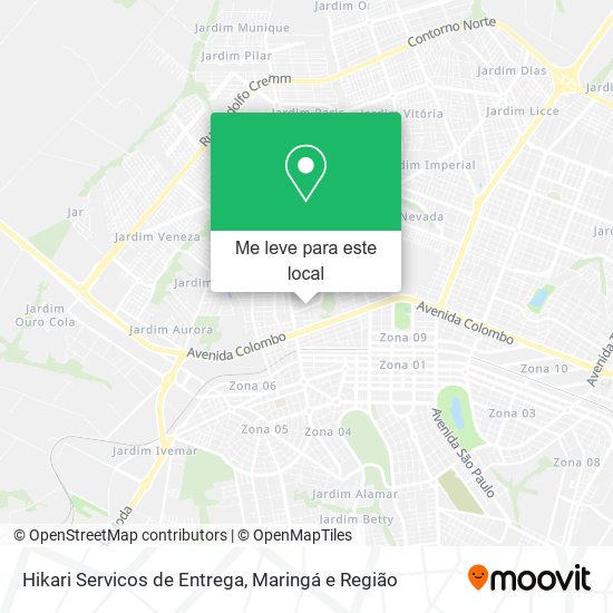 Hikari Servicos de Entrega mapa