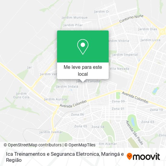 Ica Treinamentos e Seguranca Eletronica mapa