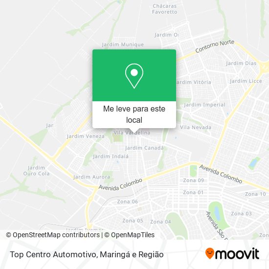 Top Centro Automotivo mapa