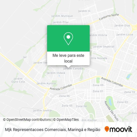 Mjk Representacoes Comerciais mapa