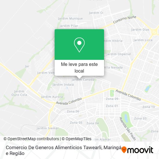 Comercio De Generos Alimenticios Tawearli mapa