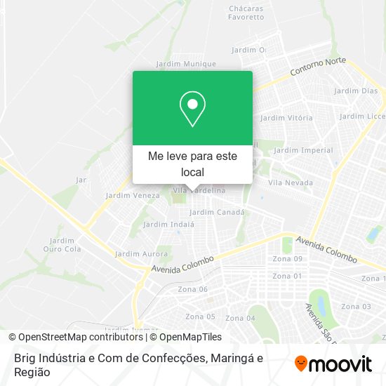 Brig Indústria e Com de Confecções mapa