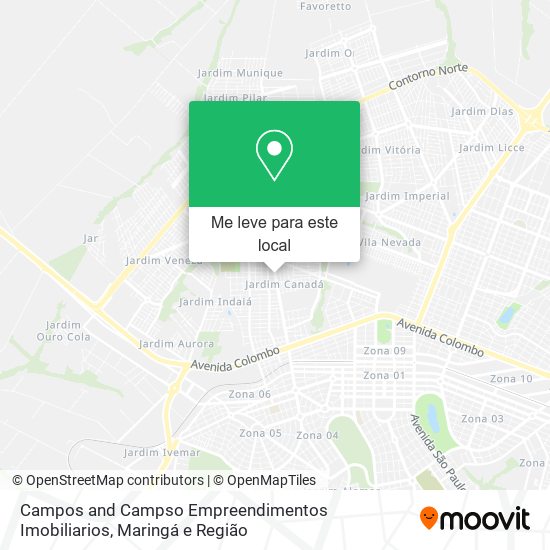 Campos and Campso Empreendimentos Imobiliarios mapa