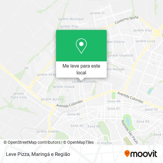 Leve Pizza mapa
