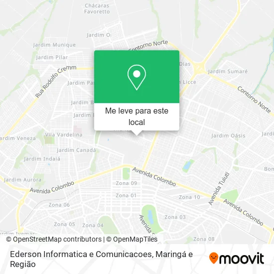 Ederson Informatica e Comunicacoes mapa