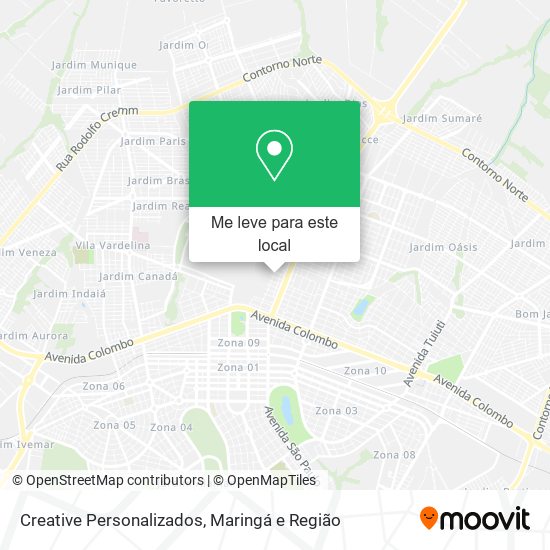 Creative Personalizados mapa