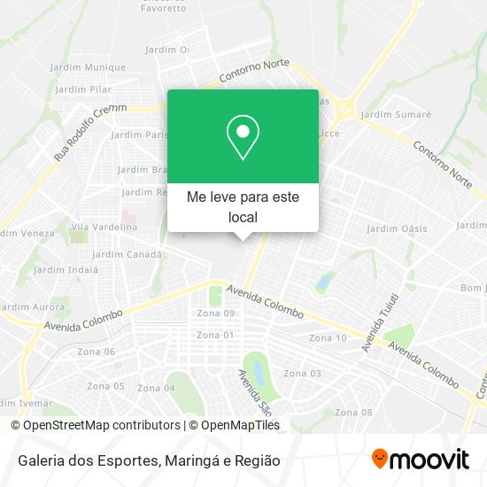 Galeria dos Esportes mapa