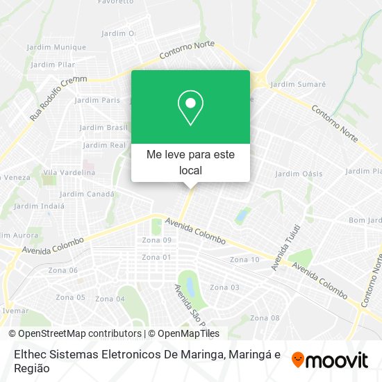 Elthec Sistemas Eletronicos De Maringa mapa