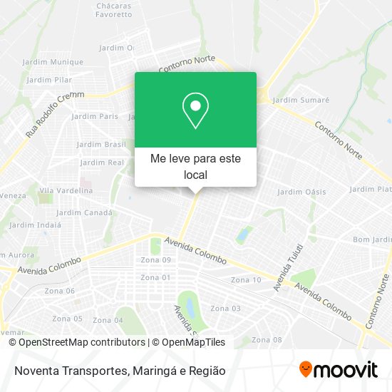 Noventa Transportes mapa