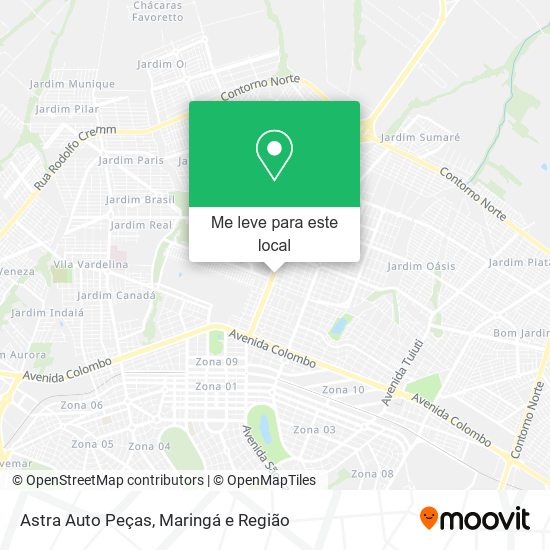 Astra Auto Peças mapa