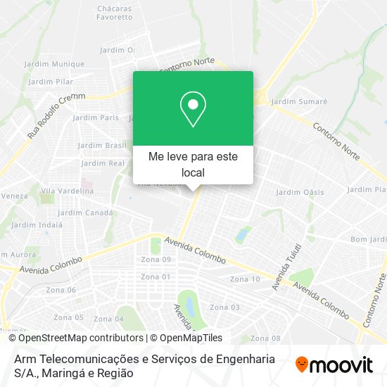 Arm Telecomunicações e Serviços de Engenharia S / A. mapa