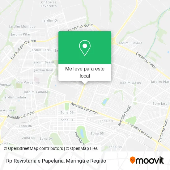 Rp Revistaria e Papelaria mapa