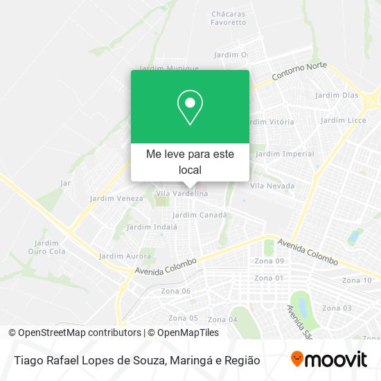 Tiago Rafael Lopes de Souza mapa