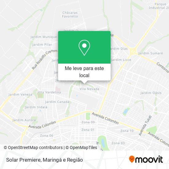 Solar Premiere mapa