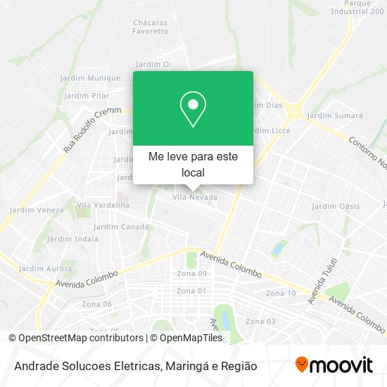 Andrade Solucoes Eletricas mapa