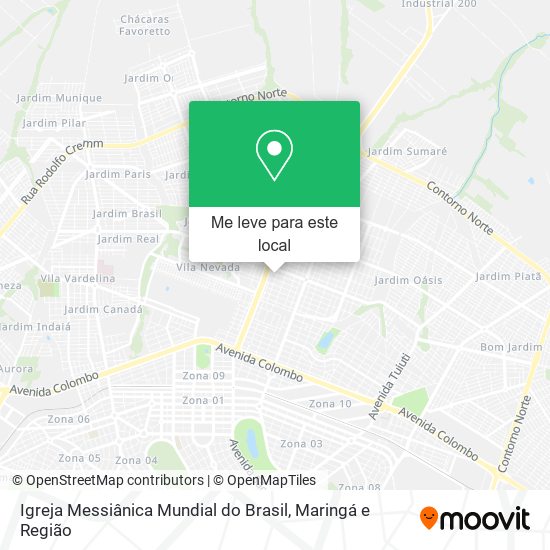 Igreja Messiânica Mundial do Brasil mapa