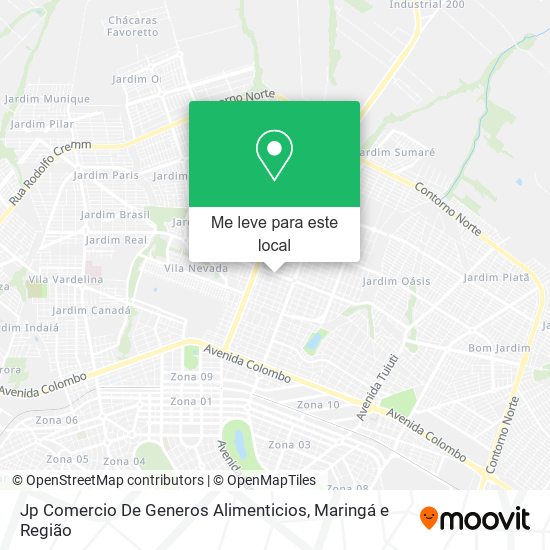 Jp Comercio De Generos Alimenticios mapa