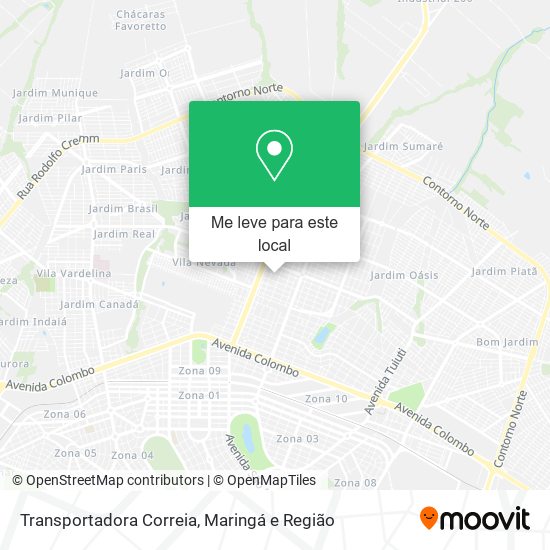 Transportadora Correia mapa