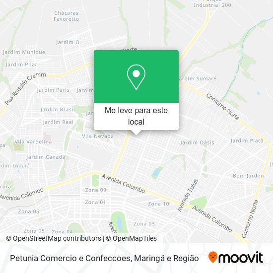 Petunia Comercio e Confeccoes mapa