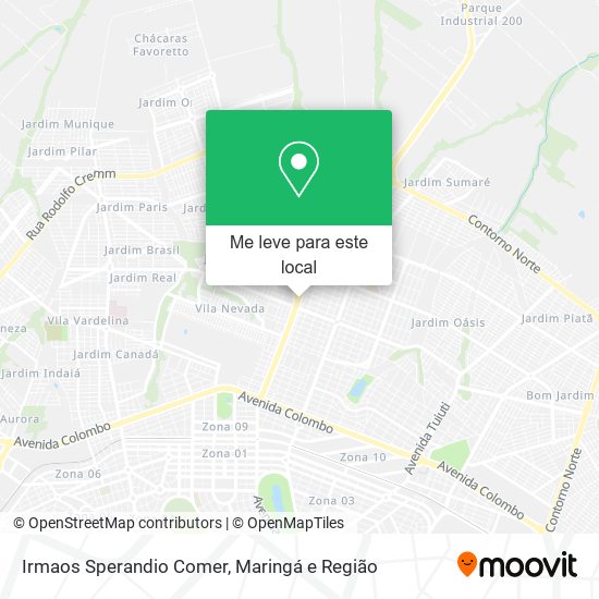 Irmaos Sperandio Comer mapa