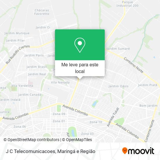 J C Telecomunicacoes mapa