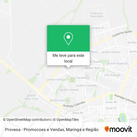 Provesa - Promocoes e Vendas mapa