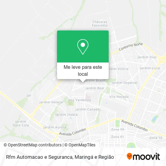Rfm Automacao e Seguranca mapa