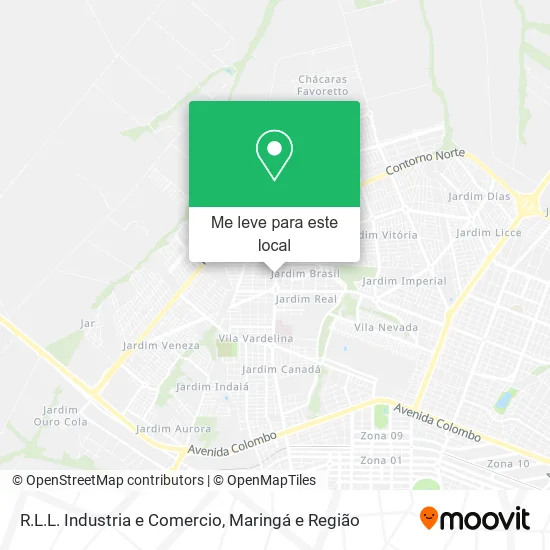 R.L.L. Industria e Comercio mapa