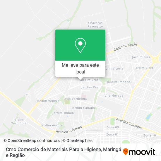 Cmo Comercio de Materiais Para a Higiene mapa