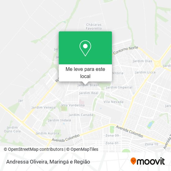 Andressa Oliveira mapa
