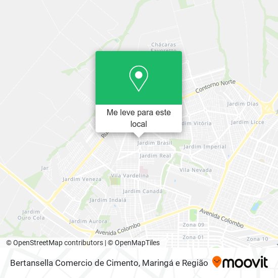 Bertansella Comercio de Cimento mapa