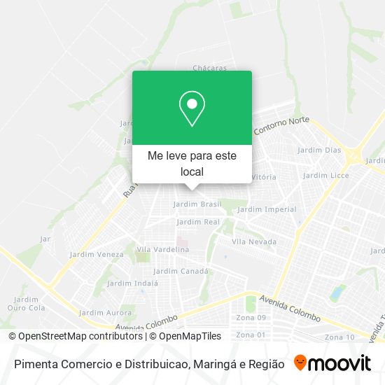 Pimenta Comercio e Distribuicao mapa