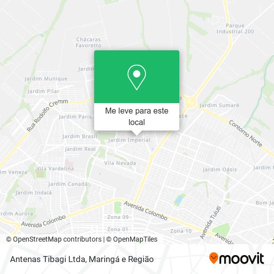 Antenas Tibagi Ltda mapa