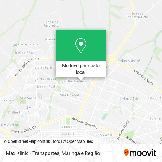 Max Klinic - Transportes mapa
