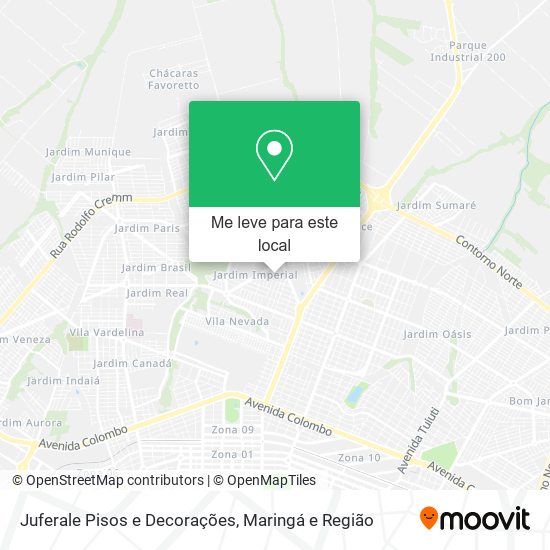 Juferale Pisos e Decorações mapa