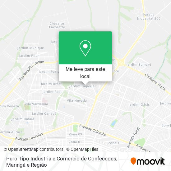 Puro Tipo Industria e Comercio de Confeccoes mapa