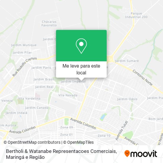 Bertholi & Watanabe Representacoes Comerciais mapa