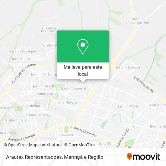 Arautex Representacoes mapa