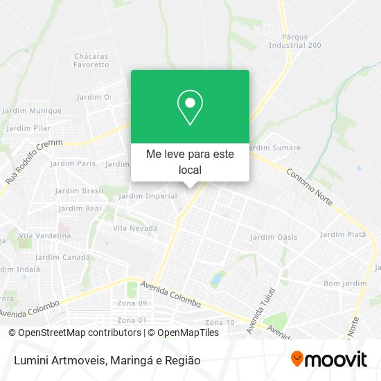 Lumini Artmoveis mapa