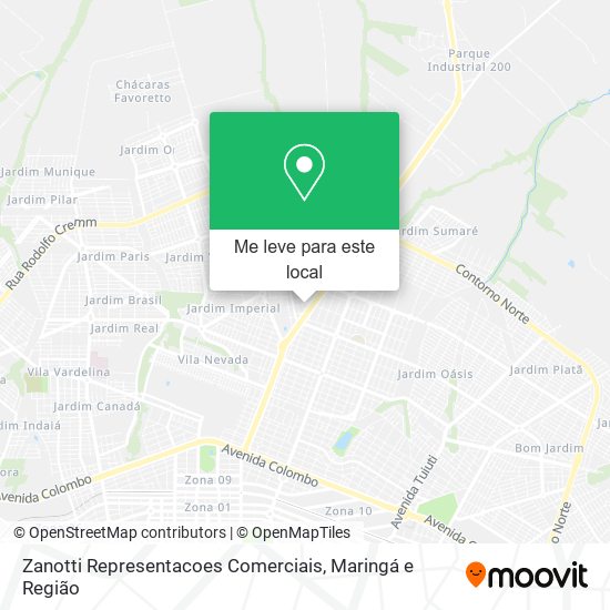 Zanotti Representacoes Comerciais mapa