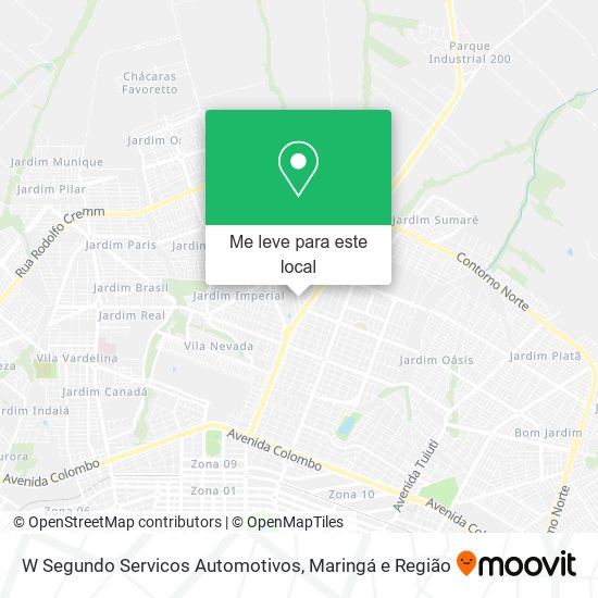 W Segundo Servicos Automotivos mapa