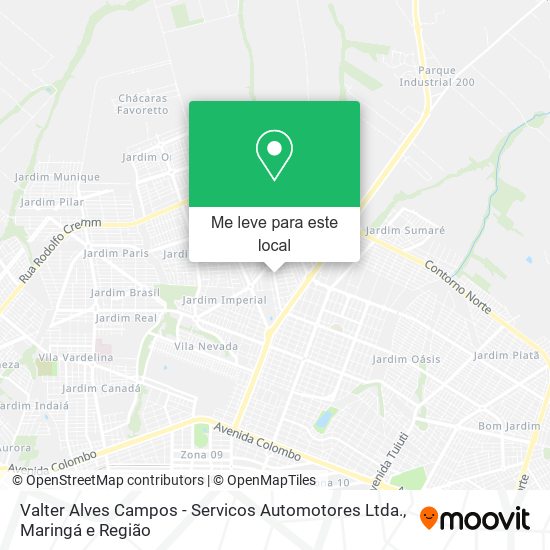 Valter Alves Campos - Servicos Automotores Ltda. mapa