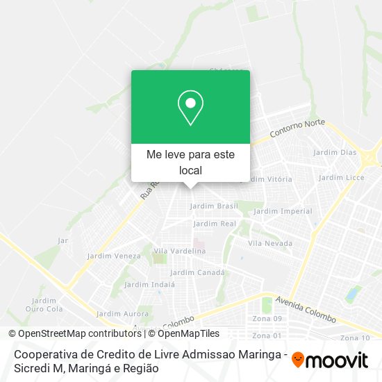 Cooperativa de Credito de Livre Admissao Maringa - Sicredi M mapa