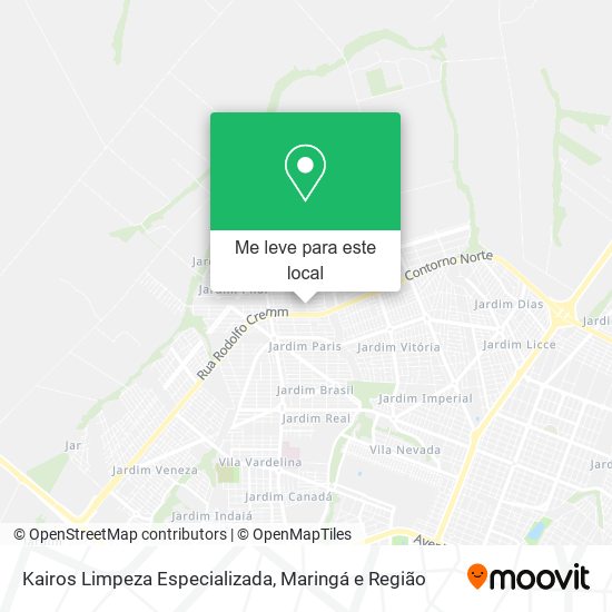 Kairos Limpeza Especializada mapa