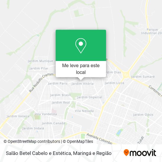 Salão Betel Cabelo e Estética mapa