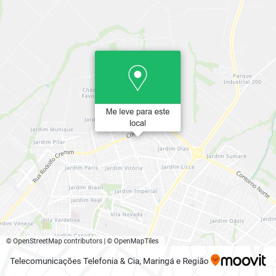 Telecomunicações Telefonia & Cia mapa