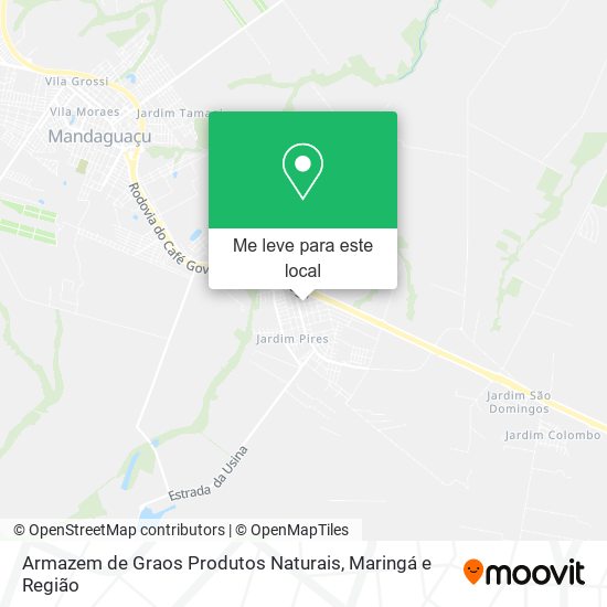 Armazem de Graos Produtos Naturais mapa