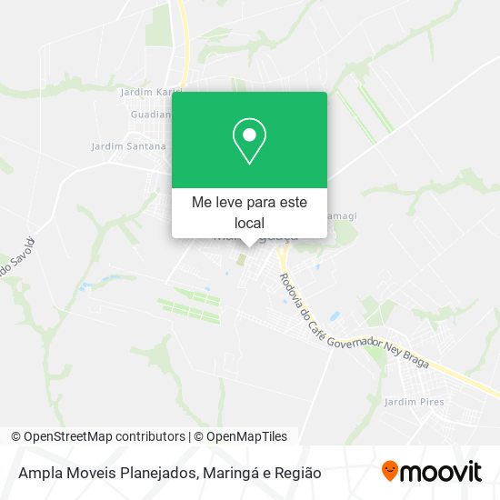 Ampla Moveis Planejados mapa